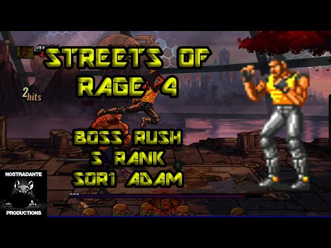 Streets Of Rage 4: Boss Rush - S Rank With SOR1 Adam