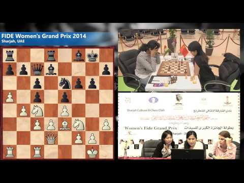 Round 9: Muminova (UZB) 1/2-1/2 Batchimeg (MGL)