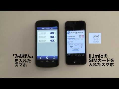 IIJmio Coupon Switch Video