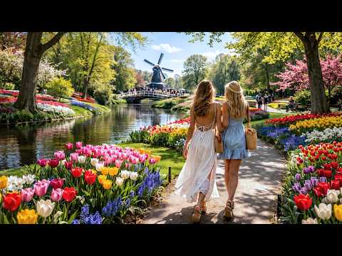 Kopshti më i Madh i Luleve në Botë–Keukenhof Duket Shumë Perfekt për të Qenë i Vërtetë|7Milionë Lule