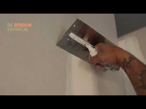 DIY video, drywall plasterer, gipsplaat afwerken.