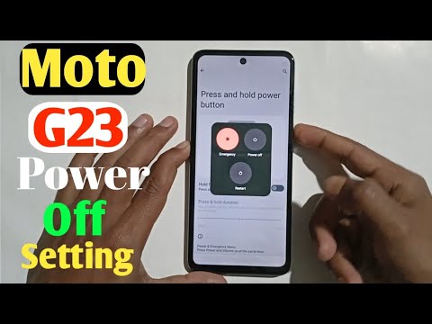 How To Moto G23 Power Off Button Setting(Uzzol Technology)