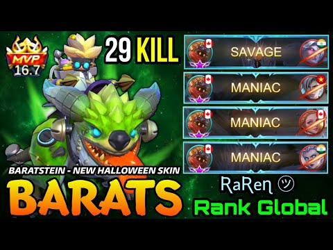 SAVAGE & 3x MANIAC + 29 Kills Baratstein New Halloween Skin Gameplay! - Top Global Barats by ƦaƦeɳ ㋡