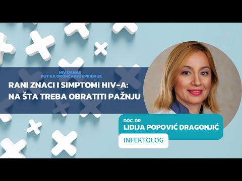 Doc. dr Lidija Popović Dragonjić: Rani znaci i simptomi HIV-a: Na šta treba obratiti pažnju