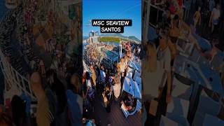 MSC SEAVIEW navio cruzeiro  Santos Buzios Salvador @cruzeiros2025 #drone #google  #shorts