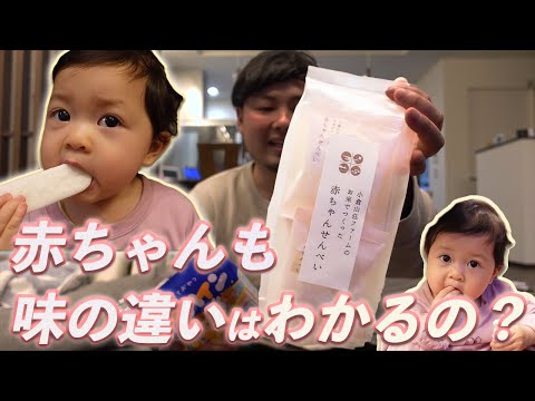[Verificación] ¿Pueden incluso los bebés notar la diferencia en el sabor? ¡Intenté comparar las galletas de arroz pequeñas de alta calidad de Kokura Sanso con las normales! [Ogura Sanso]
