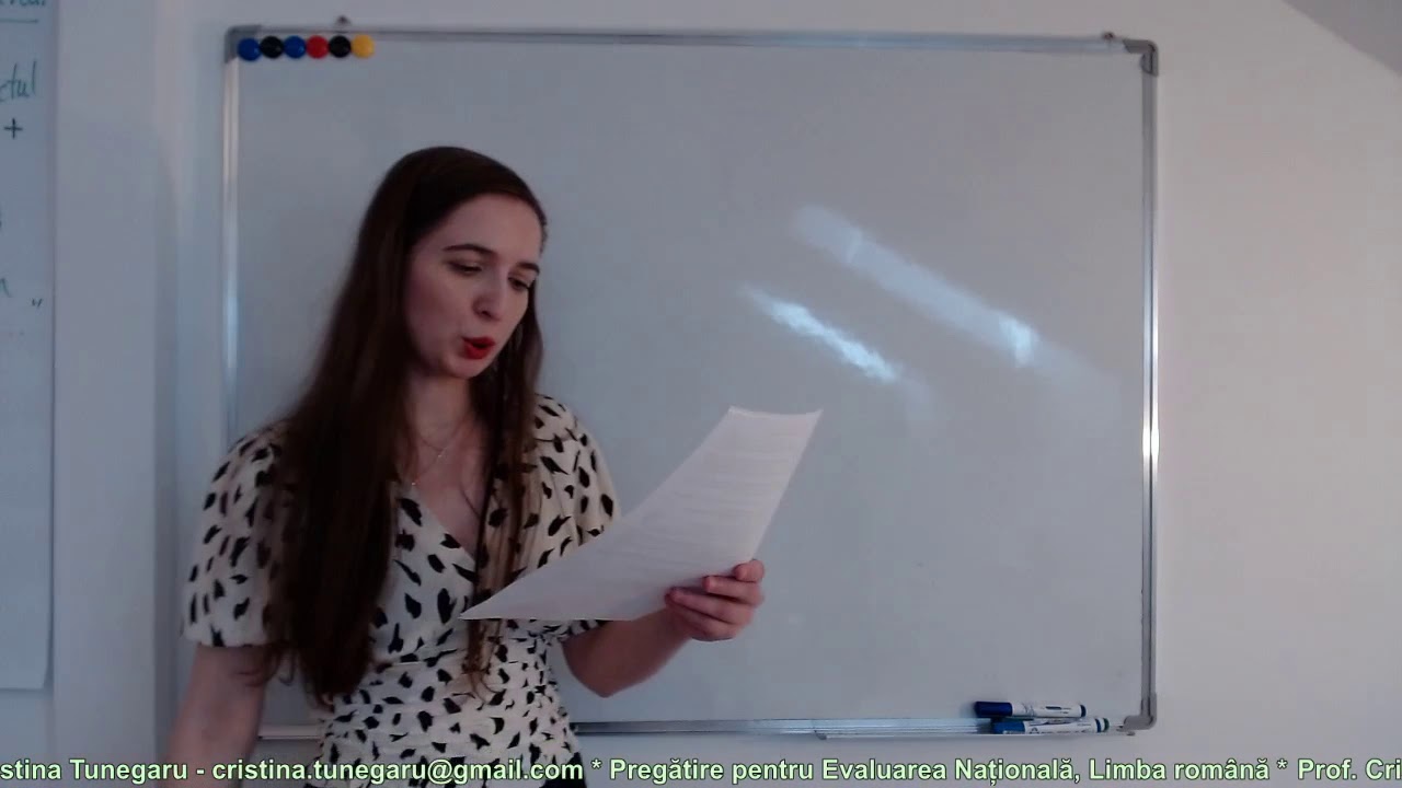 Rezolvarea testului 15 de antrenament - preg?tire pentru Evaluarea na?ional?