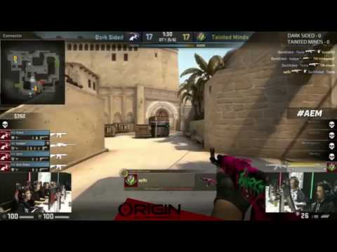 Tainted Minds CSGO HIGHLIGHT: INCREDIBLE 1v5 Ace by 'Apoc' in OT.
