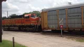 preview picture of video 'Norfolk Southern Northbound Flatonia, TX'