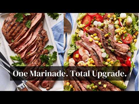 The Only Flank Steak Marinade You Need (Served Over a Summer Salad)