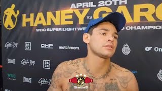 (WOW) Ryan admits he Knew  he was gonna LOSE the fight to Gervonta but will win against Haney