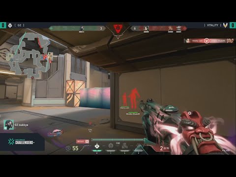 Vitality vs G2 / increible 4k de nukkye (G2) "VCT Closed Qualifiers - Valorant"