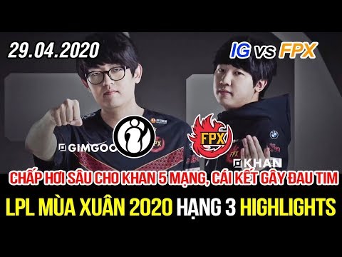 [LPL 2020] IG vs FPX Game 2 Highlights | Chấp Khan 5 mạng hơi sâu và cái kết khiến tất cả thót tim