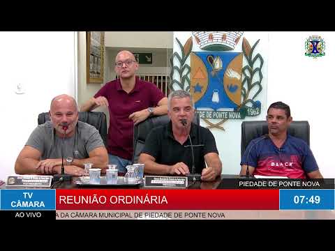 20ª REUNIÃO ORDINÁRIA DA CÂMARA MUNICIPAL DE PIEDADE DE PONTE NOVA - 08/12/2025