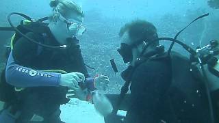 preview picture of video 'Underwater Engagement at the Komodo Dive Resort'