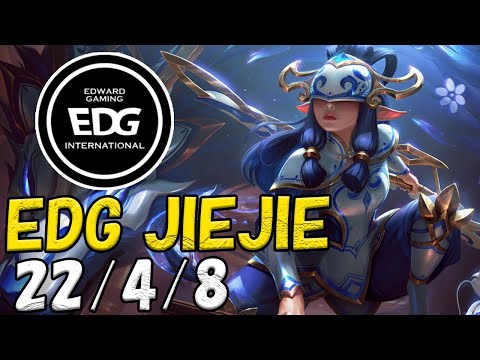 EDG Jiejie キンドレッド(Kindred) VS トランドル(Trundle) JG patch 12.19 NA RANK