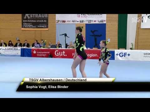 Acro Cup Albershausen 2013 Womens Pair Balance Youth TSGV Albershausen Germany - Vogt, Binder