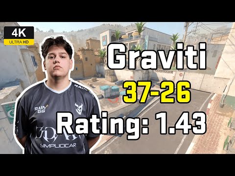 Graviti (37-26) 3DMAX vs HEROIC (Dust2) | ESL Pro League Season 22 Stage 1 #cs2 #3dmax #graviti