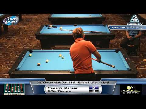 2017 Chinook Winds Open 8-Ball – Roberto Gomez vs Billy Thorpe