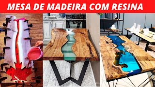 COMO FAZER MESA em RESINA Voc vai aprender PASSO A PASSO em VDEO  AULAS GRAVADAS - MESAS RESINADAS