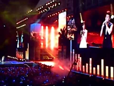 130309 Eru feat Hyorin Kemesraan at Music Bank Jakarta