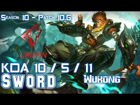 GRF Sword WUKONG vs JAX Top - Patch 10.6 KR Ranked