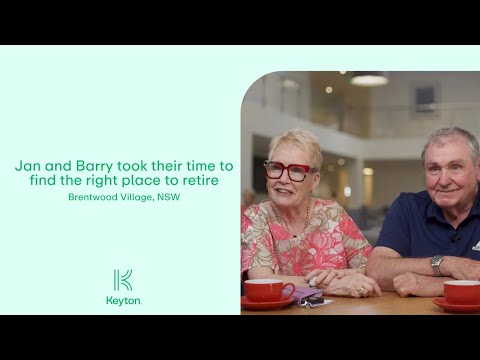 Jan and Barry took their time to find the right place for their retirement | Keyton