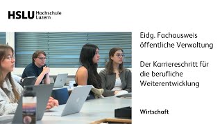 Eidg. Fachausweis öffentliche Verwaltung - Der Karriereschritt für die berufliche Weiterentwicklung