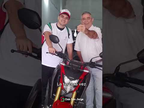 Juan Bautista adjudicó su Honda Twister CB 300 + $200.000 con Club San Jorge