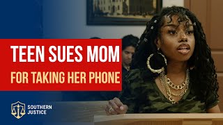 Teen Sues Mom For Taking Cellphone Away.