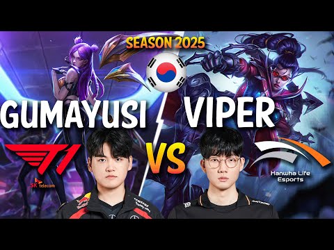 T1 Gumayusi vs HLE Viper - Gumayusi KAI'SA vs Viper VAYNE ADC - Patch 15.2 KR Ranked | lolrec