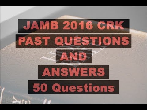 JAMB/UTME CRK 2016 Past Questions and Answers: Q21-30