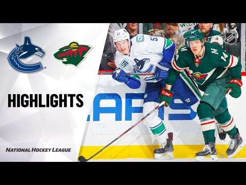 NHLハイライト｜カナックス@ワイルド 1/12/20 (NHL Highlights | Canucks @ Wild 1/12/20)
