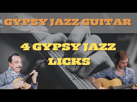 4 Gypsy jazz guitar licks (with tabs)