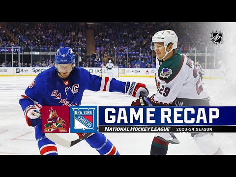 Coyotes @ Rangers 10/16 | NHL Highlights 2023