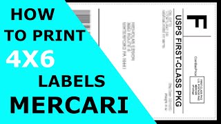 How to print Mercari 4x6 Labels on Thermal Printer (Windows) for FREE