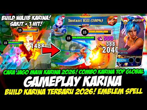 CARA JAGO MAIN KARINA 2026❗COMBO KARINA SAKIT + 1 HIT DI LANE❗BUILD KARINA TERBARU 2026❗KARINA KOF