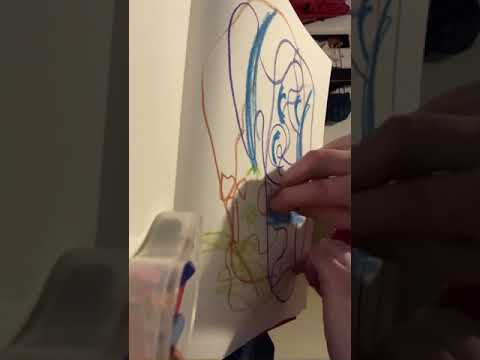 Bilateral chalk drawing