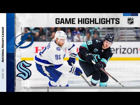 Lightning @ Kraken 3/16 | NHL Highlights 2022