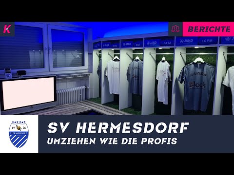 Umziehen wie die Profis: Der SV Hermesdorf präsentiert die schönste Kabine im Amateurfußball