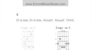 Easy Guitar Tutorial - Alouette - PLAY ALONG