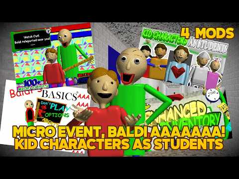 Mrs.Pomp apocalypse!! | 4 Pick Random Mods [Baldi's Basics Plus Mod]