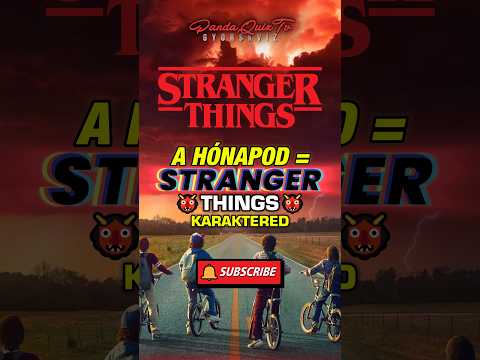 KVÍZ: 🩸STRANGER THINGS! 👹MELYIK karakter vagy?💥 #shorts #trending #kvíz