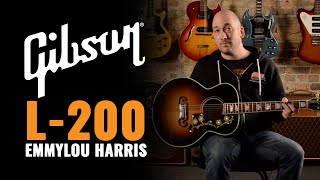 Video thumbnail for Gibson L-200 Emmylou Harris Signature Acoustic Guitar | CME Gear Demo | Dan Wean by Chicago Music Exchange