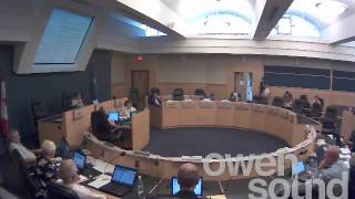 preview picture of video 'City of Owen Sound July 9th 2012 Council Meeting Part 2'