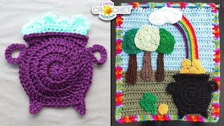 Pot of Gold or Cauldron Applique - 2025 Calendar Un-Blanket Project