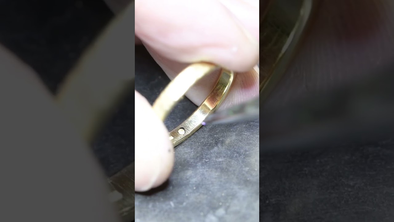 30秒でジュエリー制作！指輪内側の石留めテクニック
