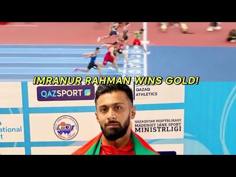 Imranur Rahman Wins 60m Gold | Asian Indoor Championships 2023, Kazakhstan
