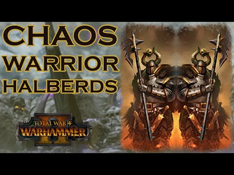 BUFFED UNIT: Chaos Warrior Halberds - vs Norsca // Total War: WARHAMMER II Multiplayer Battle