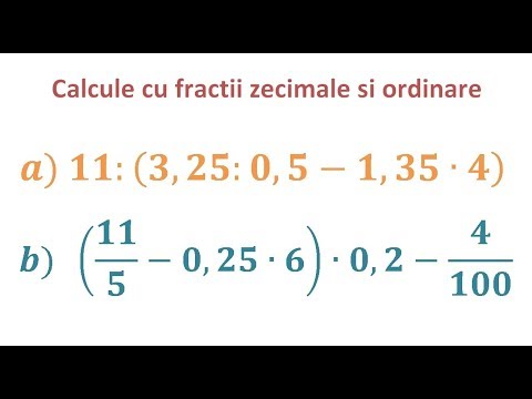 Operatii cu numere zecimale - Exercitii rezolvate (Clasa a V-a)